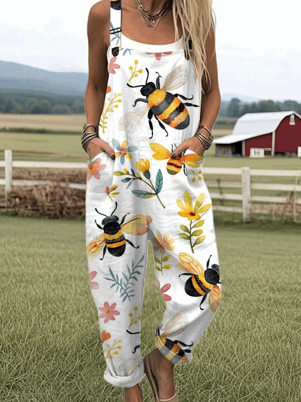 Melody Bee Floral Jumpsuit