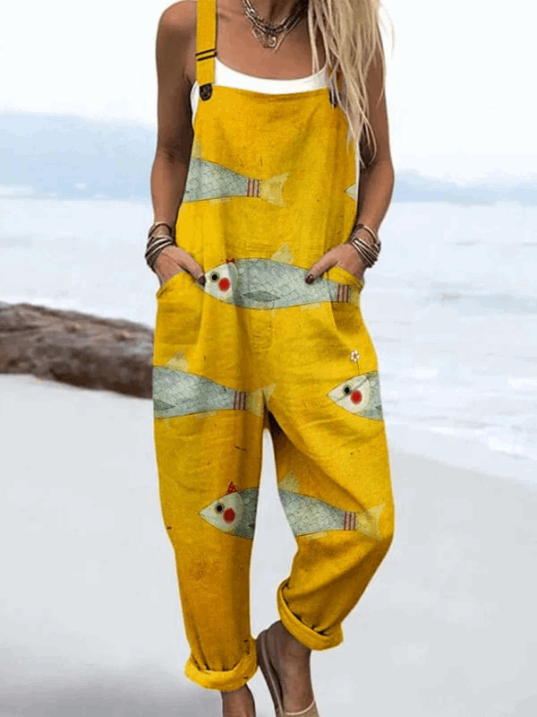 Layla Fish Coastal Jumpsuit