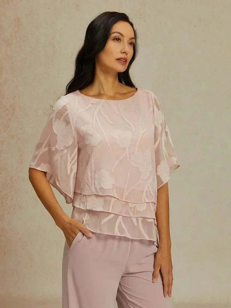 EB BLUSA FLORAL EN CAPAS™ | ELEGANTE SOFISTICADA Y LIGERA