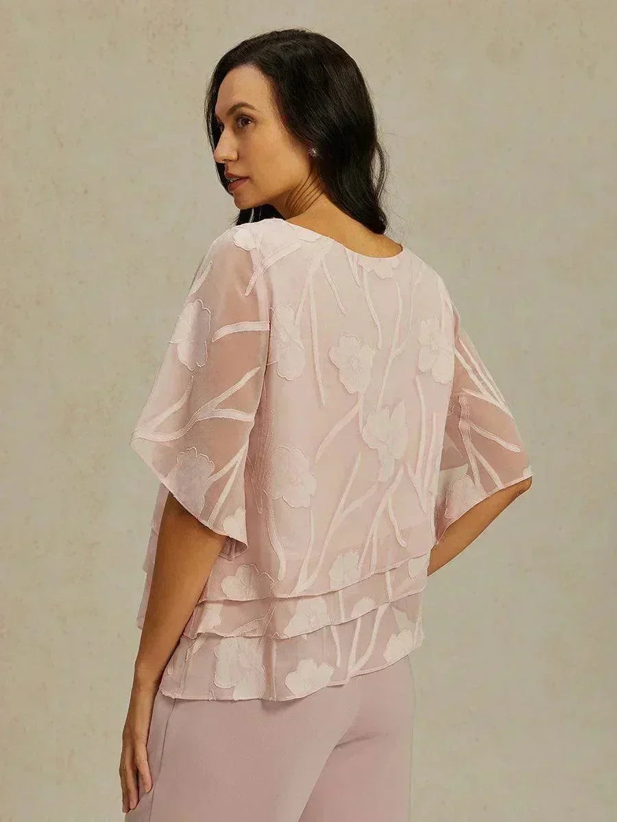 EB BLUSA FLORAL EN CAPAS™ | ELEGANTE SOFISTICADA Y LIGERA