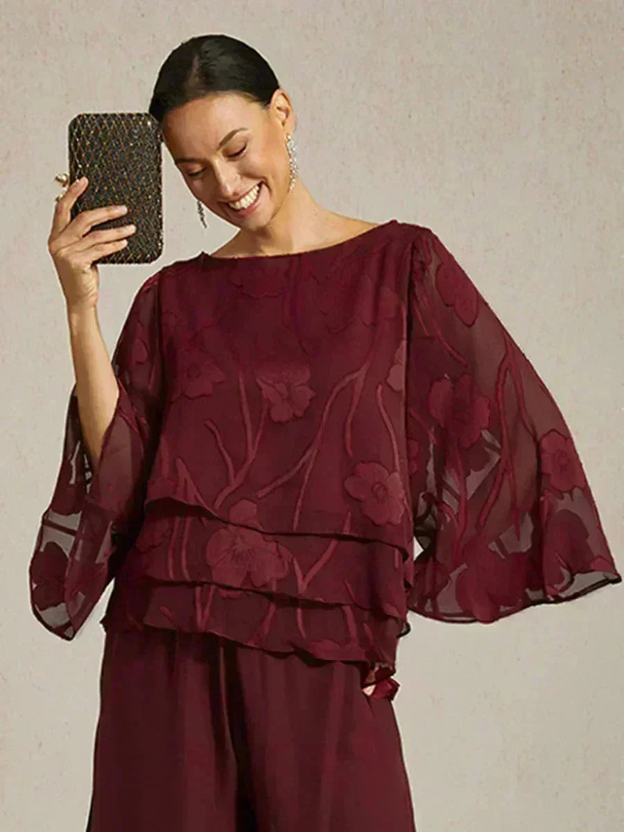 EB BLUSA FLORAL EN CAPAS™ | ELEGANTE SOFISTICADA Y LIGERA