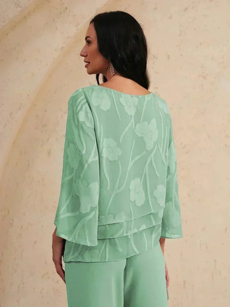 EB BLUSA FLORAL EN CAPAS™ | ELEGANTE SOFISTICADA Y LIGERA