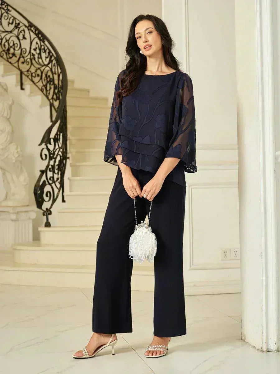 EB BLUSA FLORAL EN CAPAS™ | ELEGANTE SOFISTICADA Y LIGERA