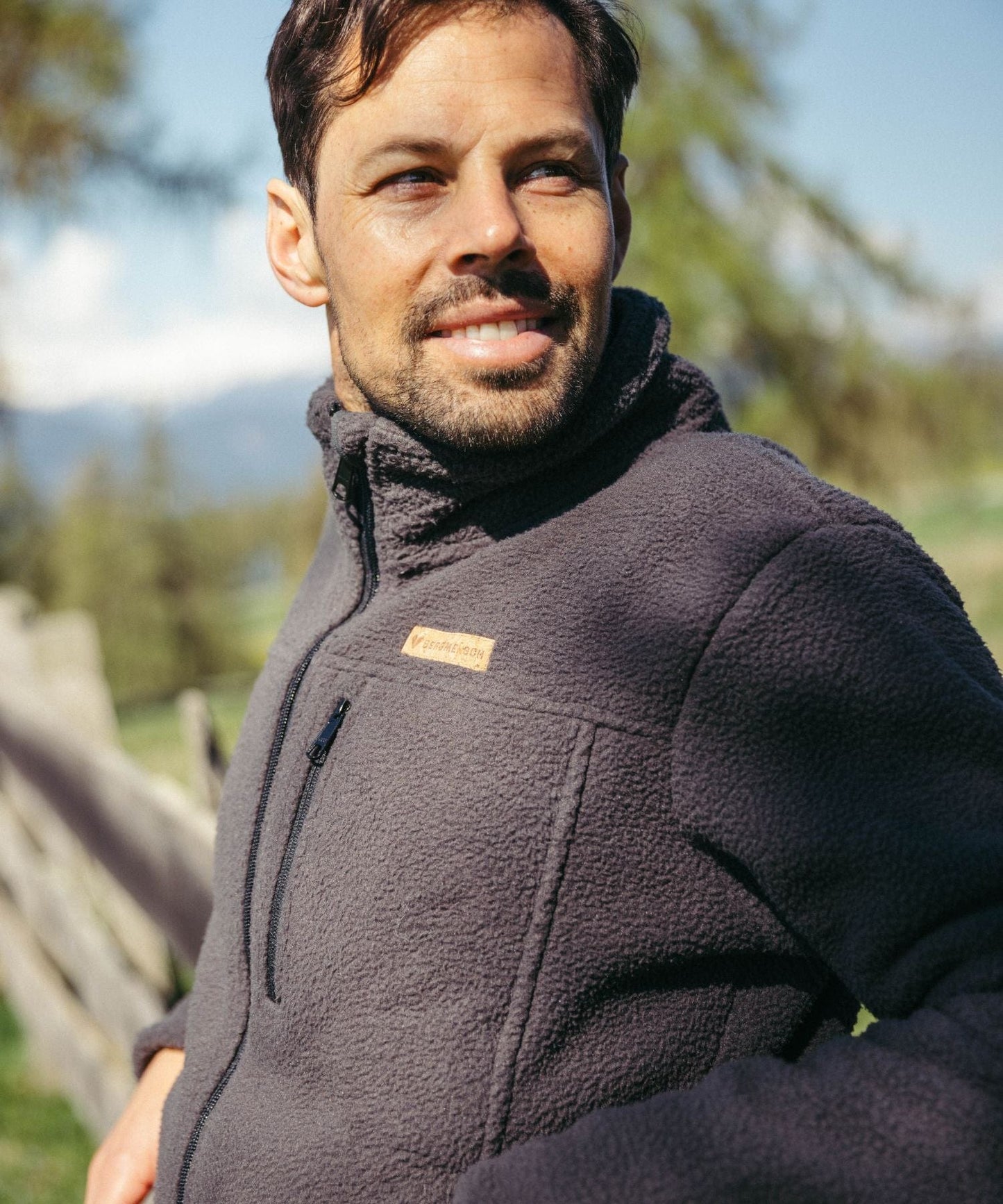 EB Chaqueta Sherpa Fleece para hombre.
