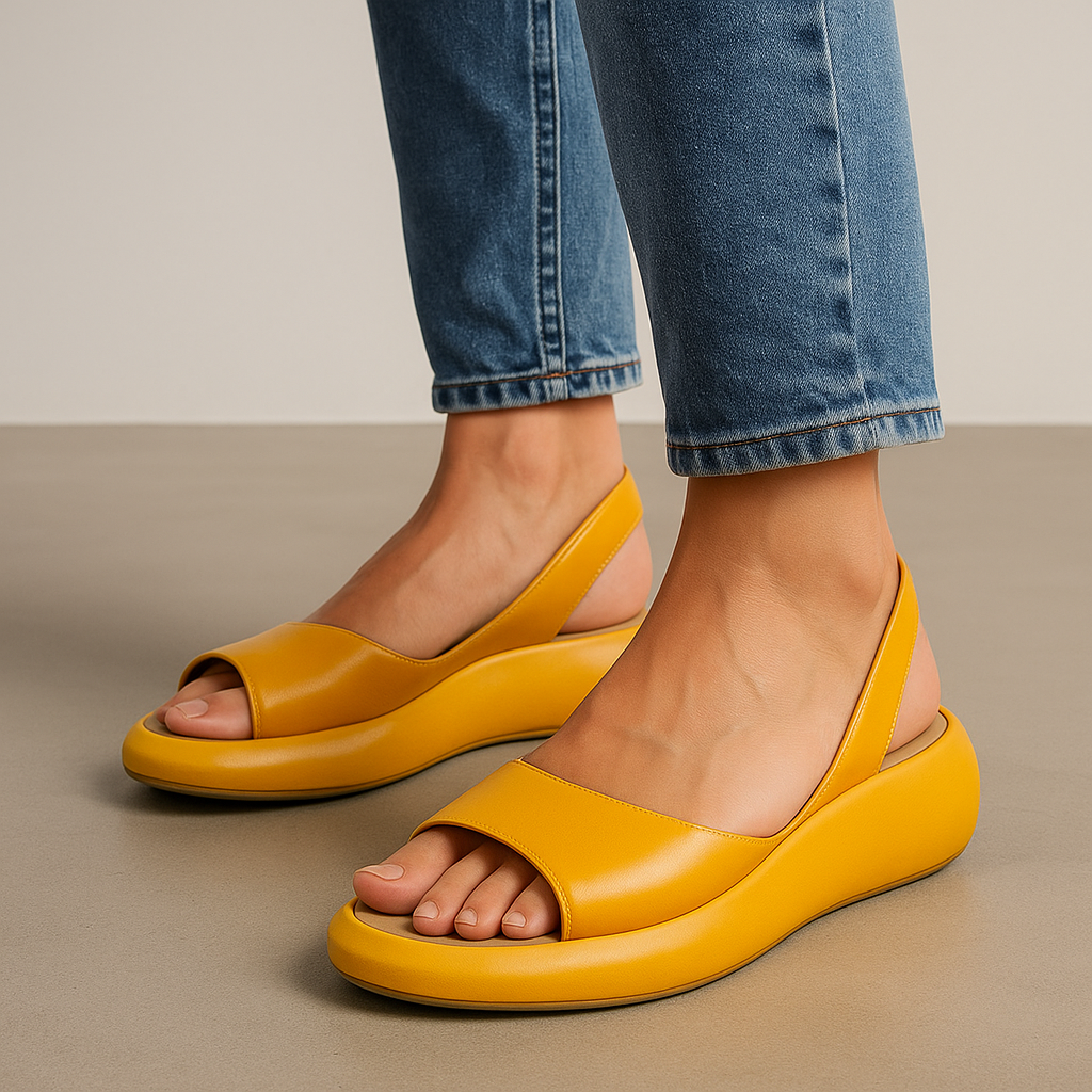 EB Calyra – Sandalias Minimalistas de Punta Abierta, Ligeras y Elegantes
