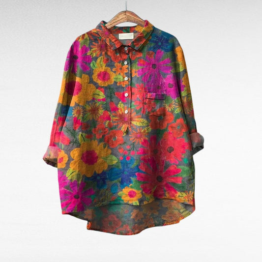 EB ÉMILIE™ | BLUSA DE LINO ELEGANTE PARA EL VERANO