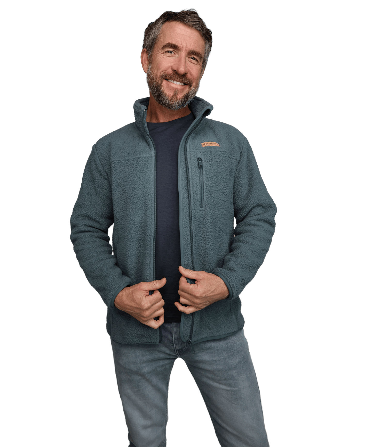 EB Chaqueta Sherpa Fleece para hombre.