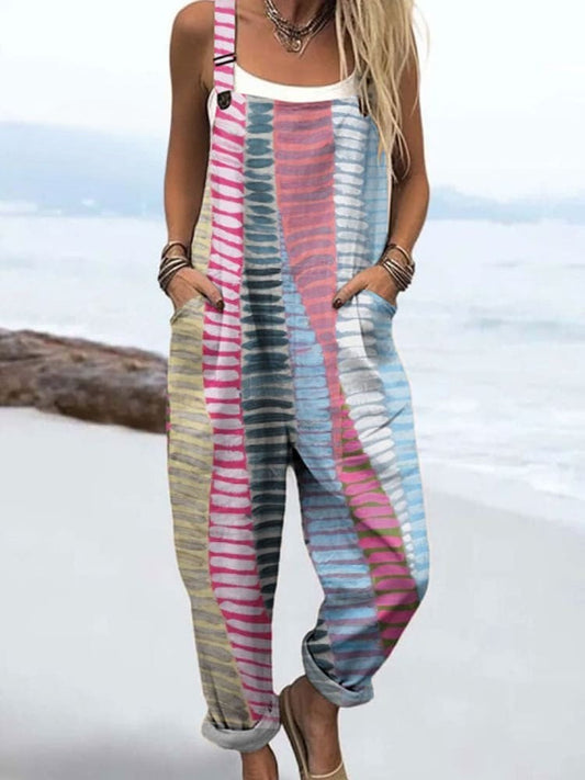 Celine Striped Colorblock Jumpsuit
