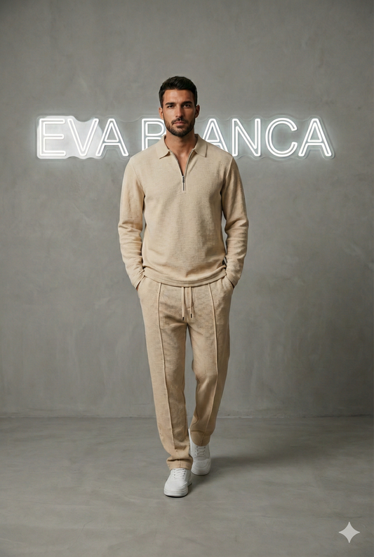 EB Conjunto de Punto Waffle para Hombre