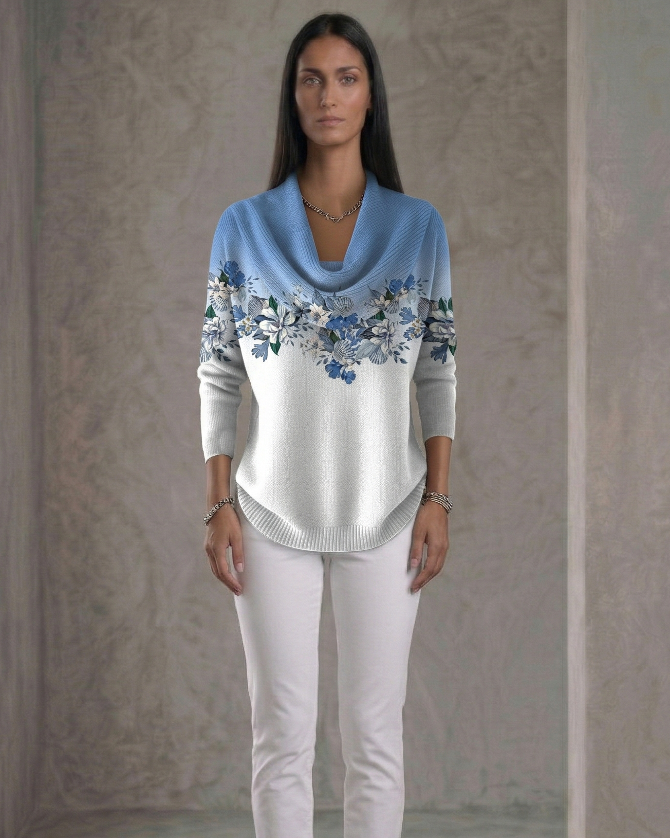 EB Liora™ | Jersey Floral Sofisticado