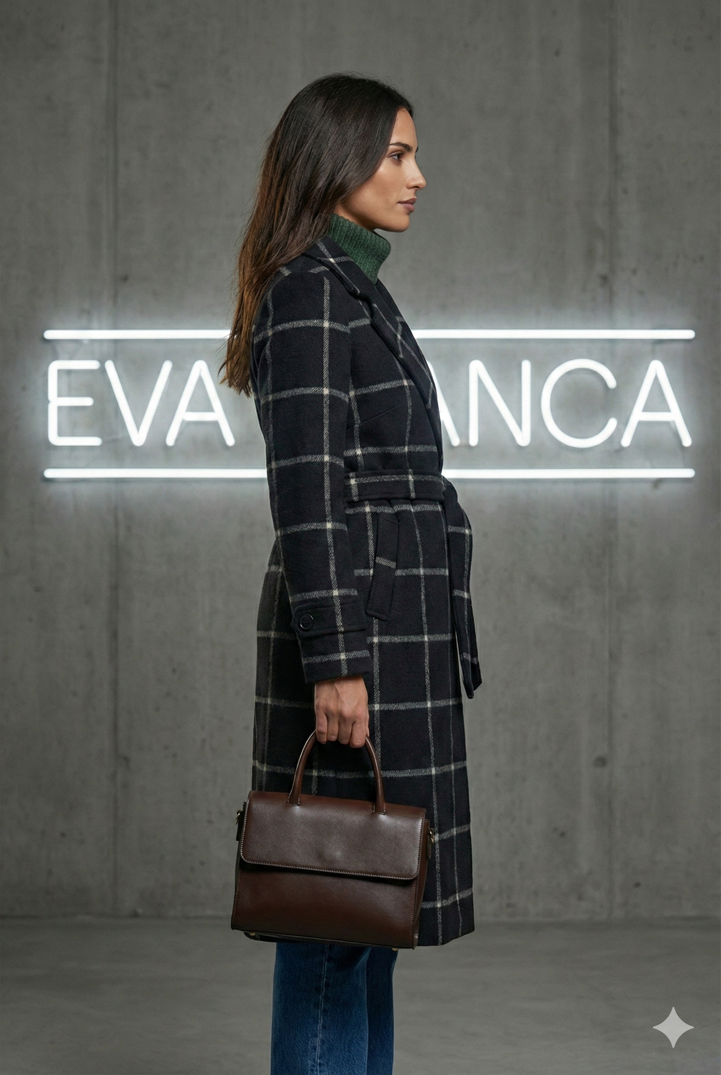 EB VALERIA™ | ELEGANTE ABRIGO DE LANA A CUADROS