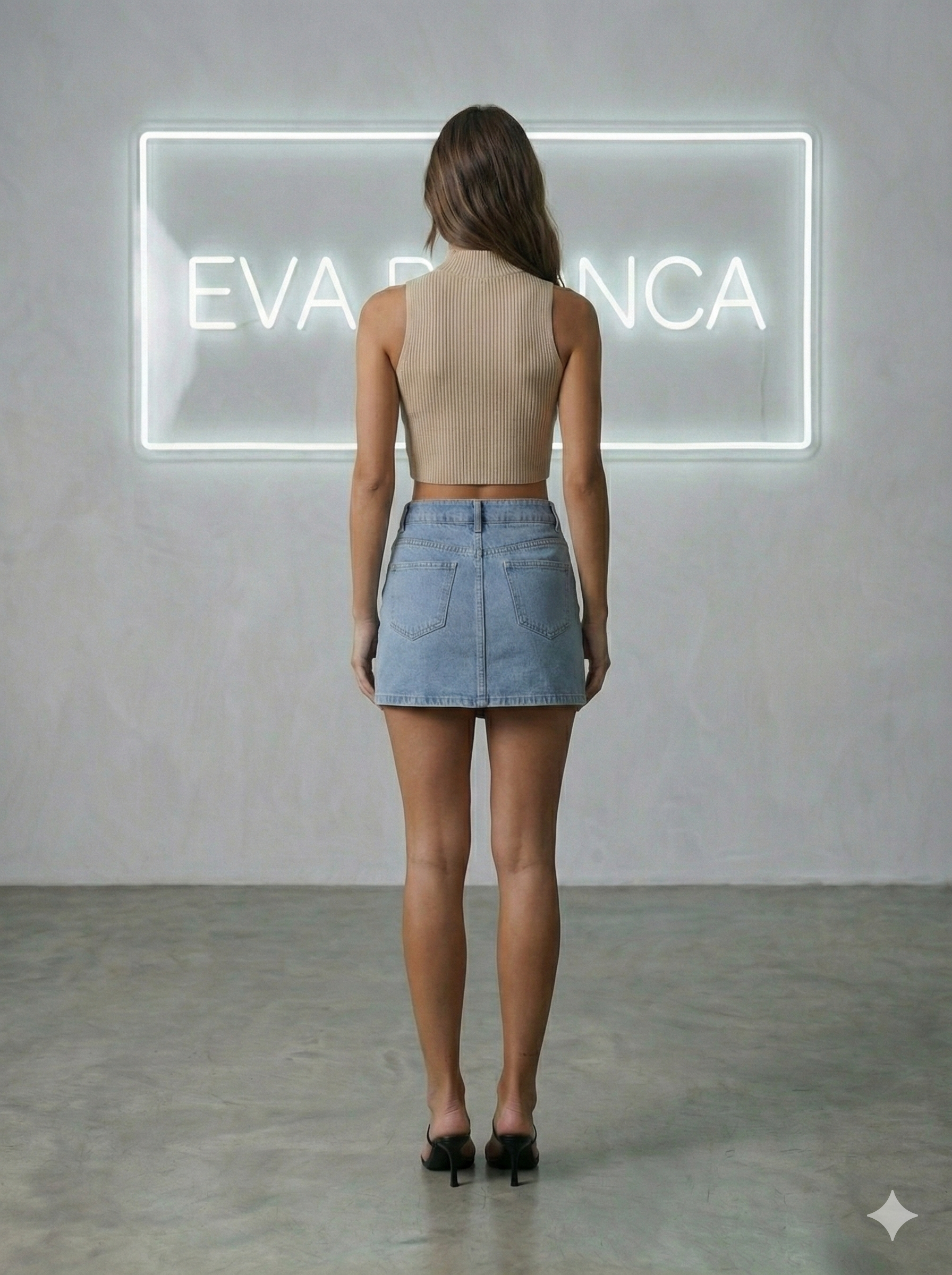 Falda Basic Denim - Light