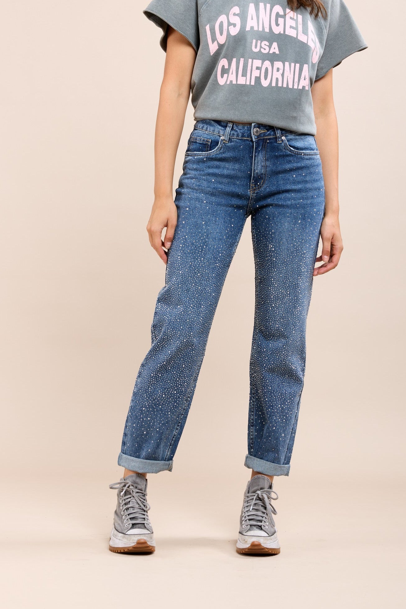 EB Strass Boyfriend Jeans