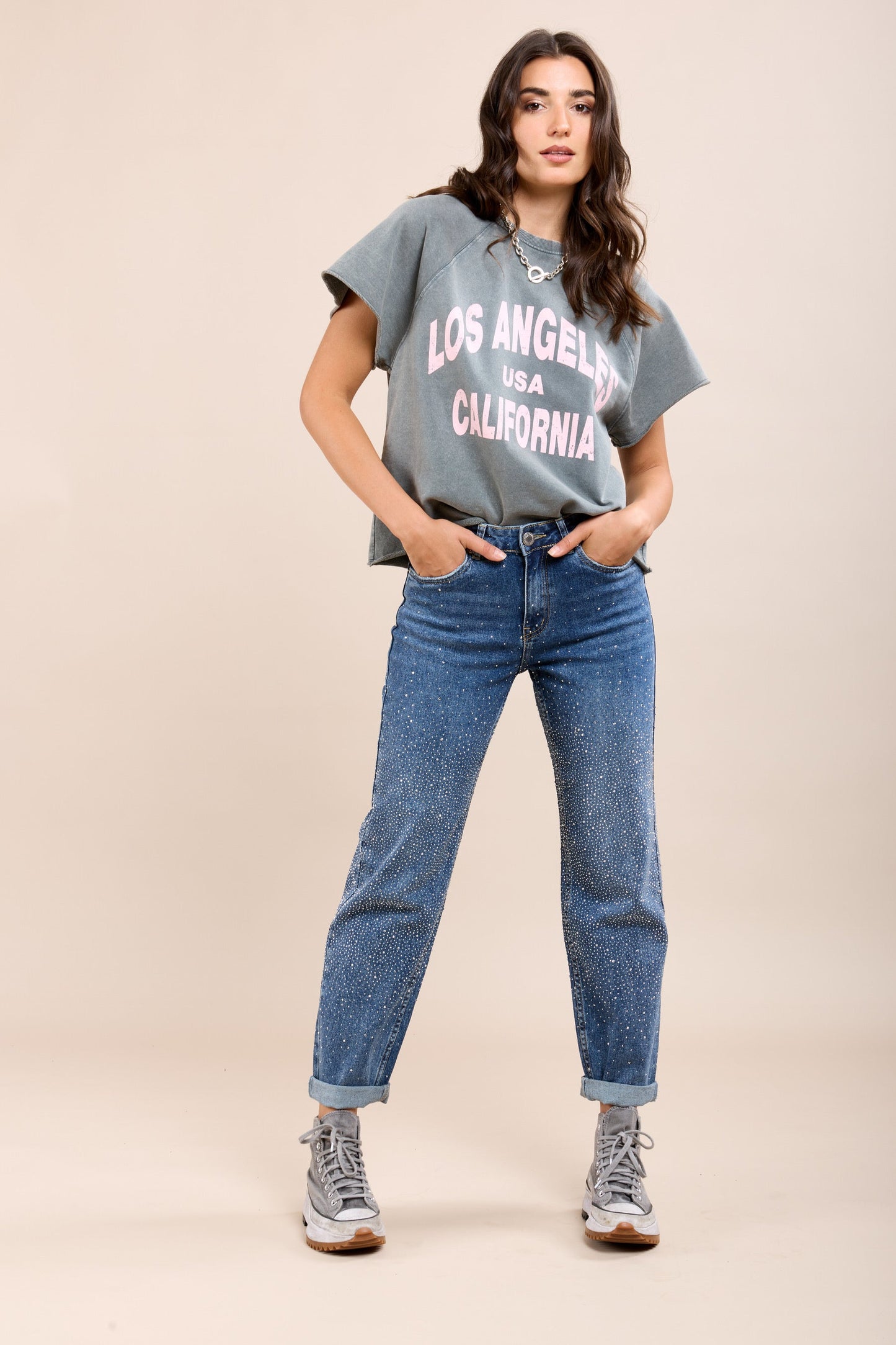 EB Strass Boyfriend Jeans