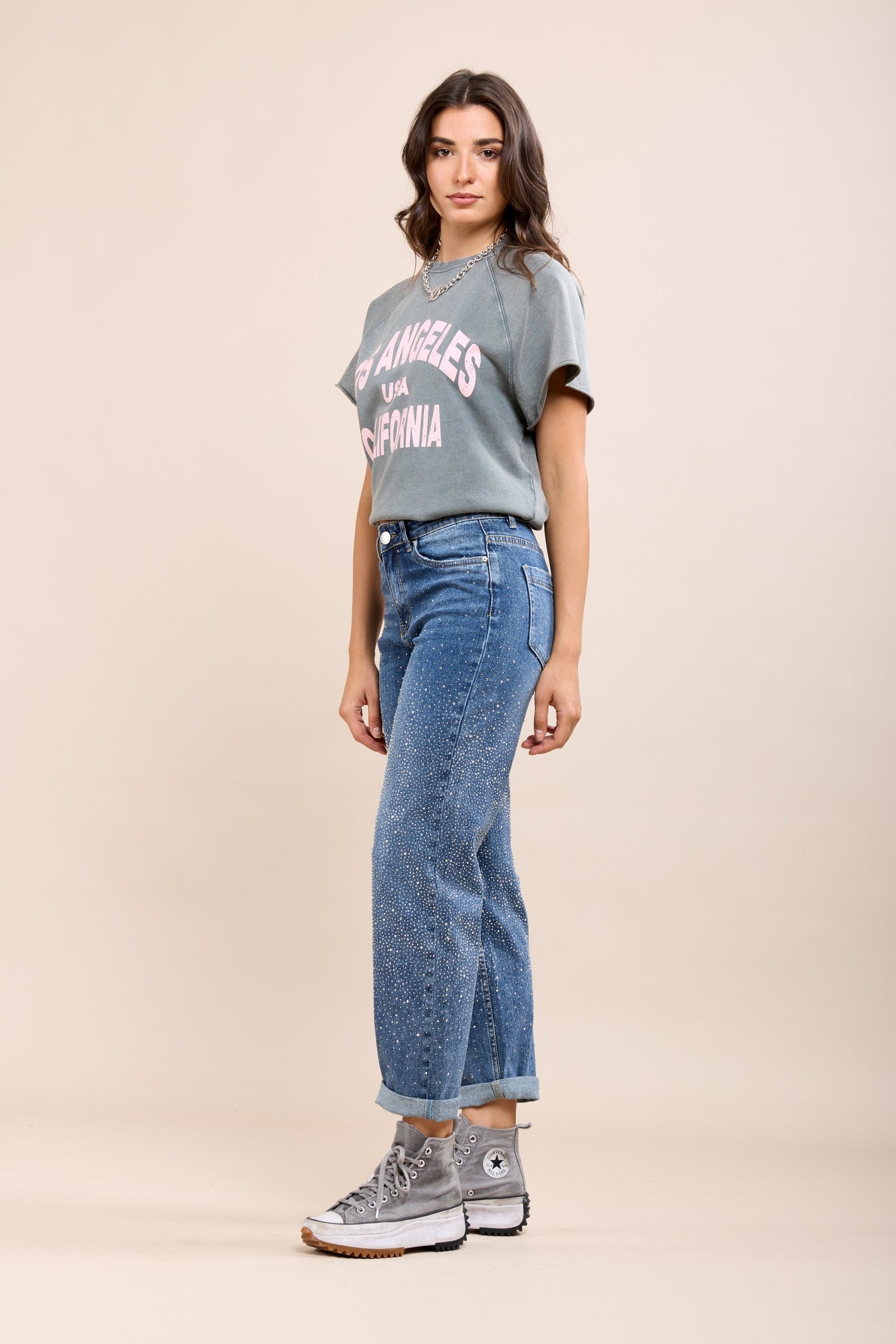 EB Strass Boyfriend Jeans