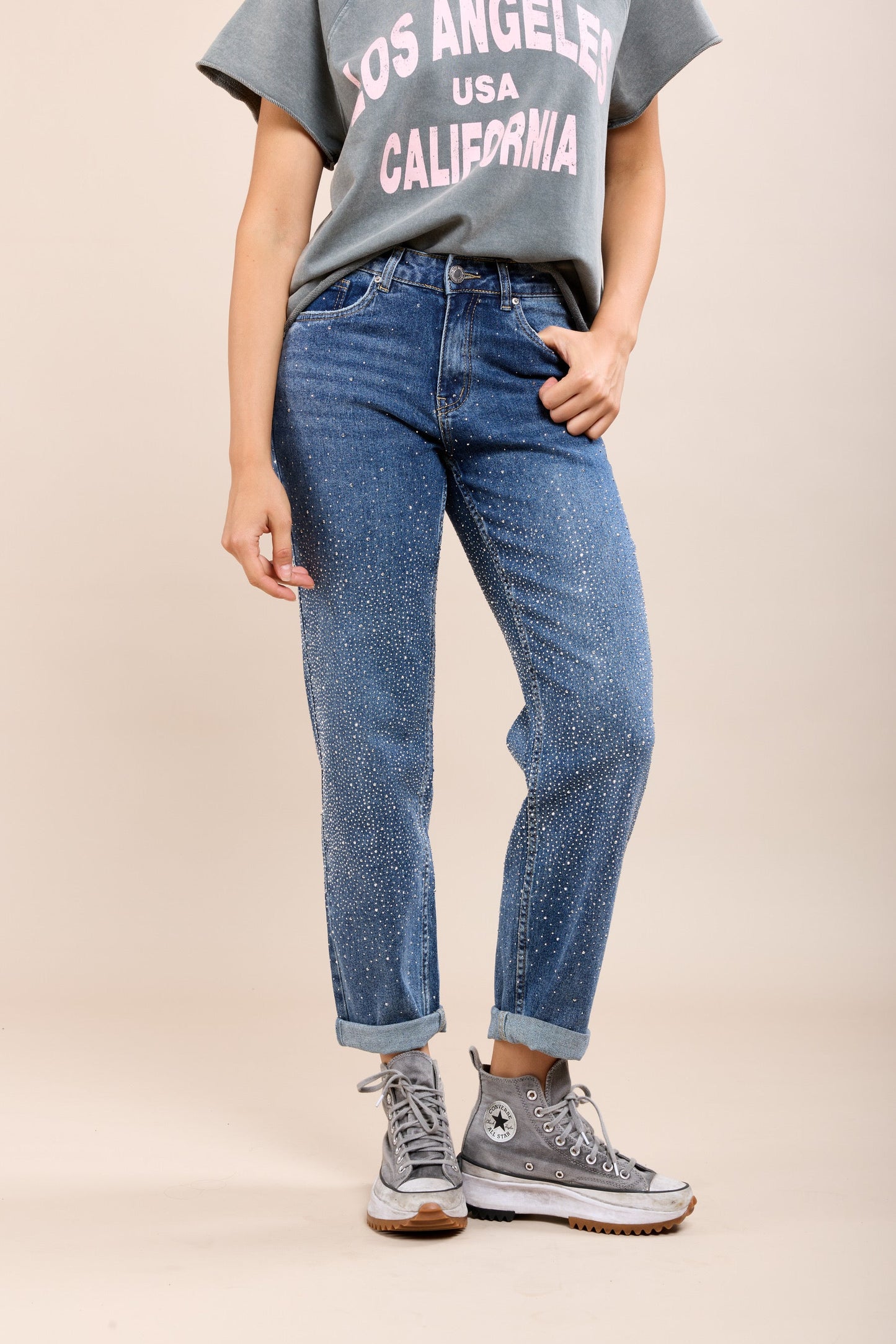 EB Strass Boyfriend Jeans