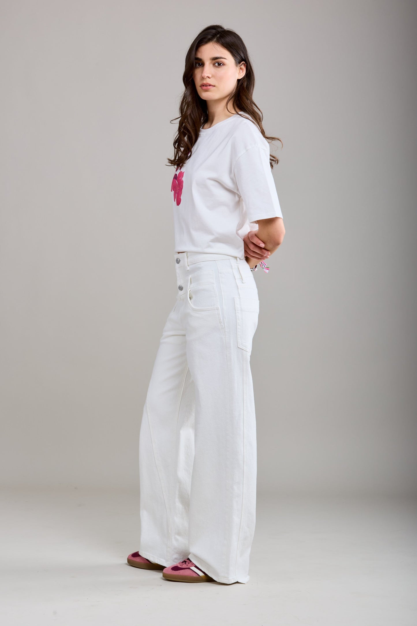 EB Cher White Jeans