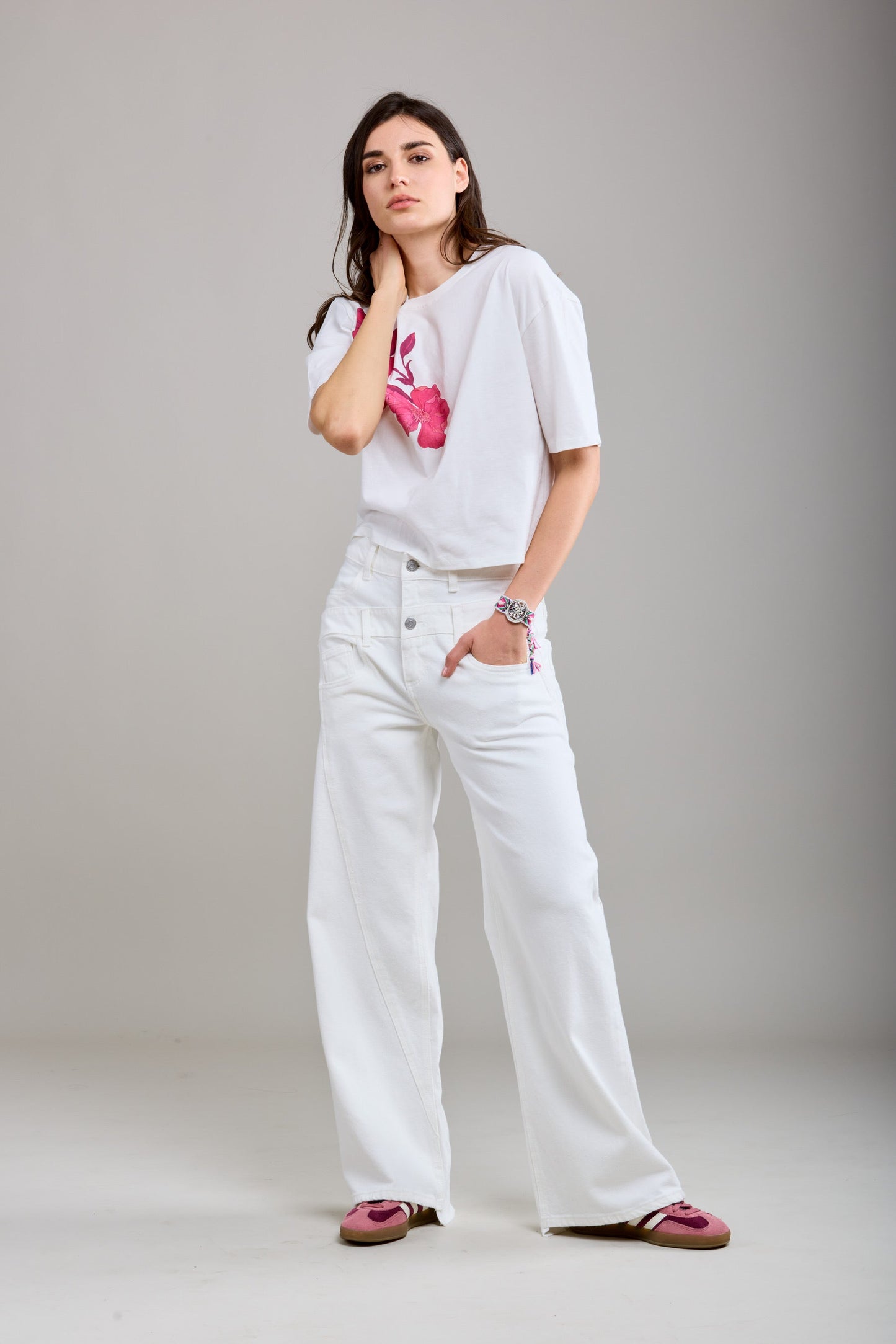 EB Cher White Jeans