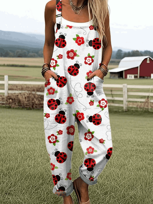 Nicole Ladybug Floral Jumpsuit