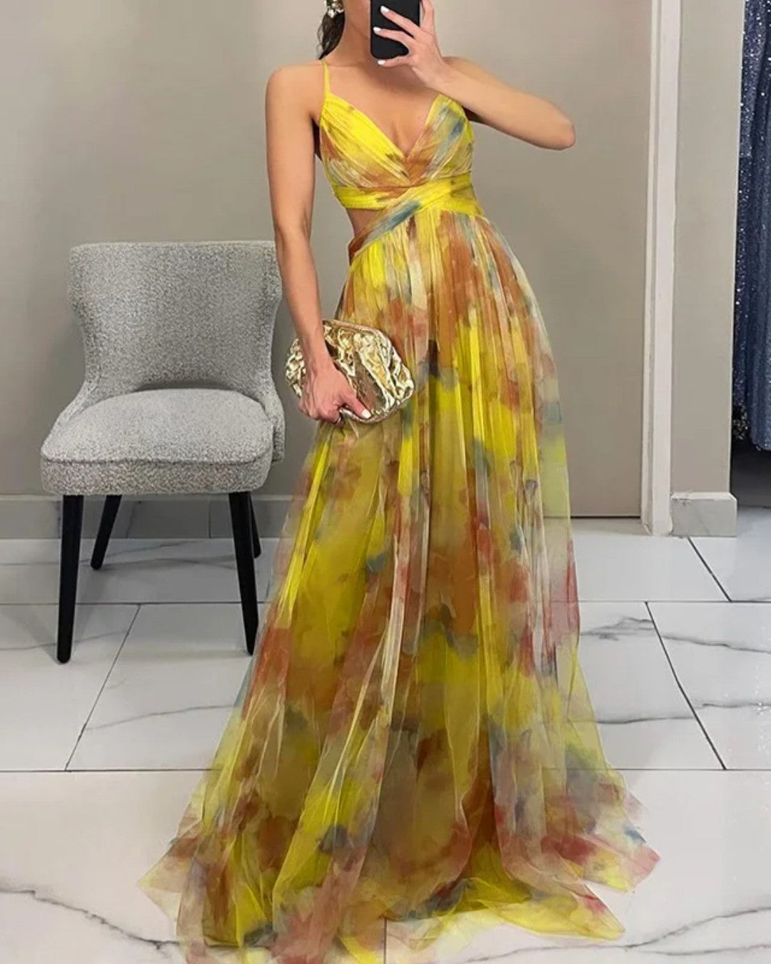 EB ALYSSA™ | Vestido Largo Floral — Estilo Refinado y Exclusivo