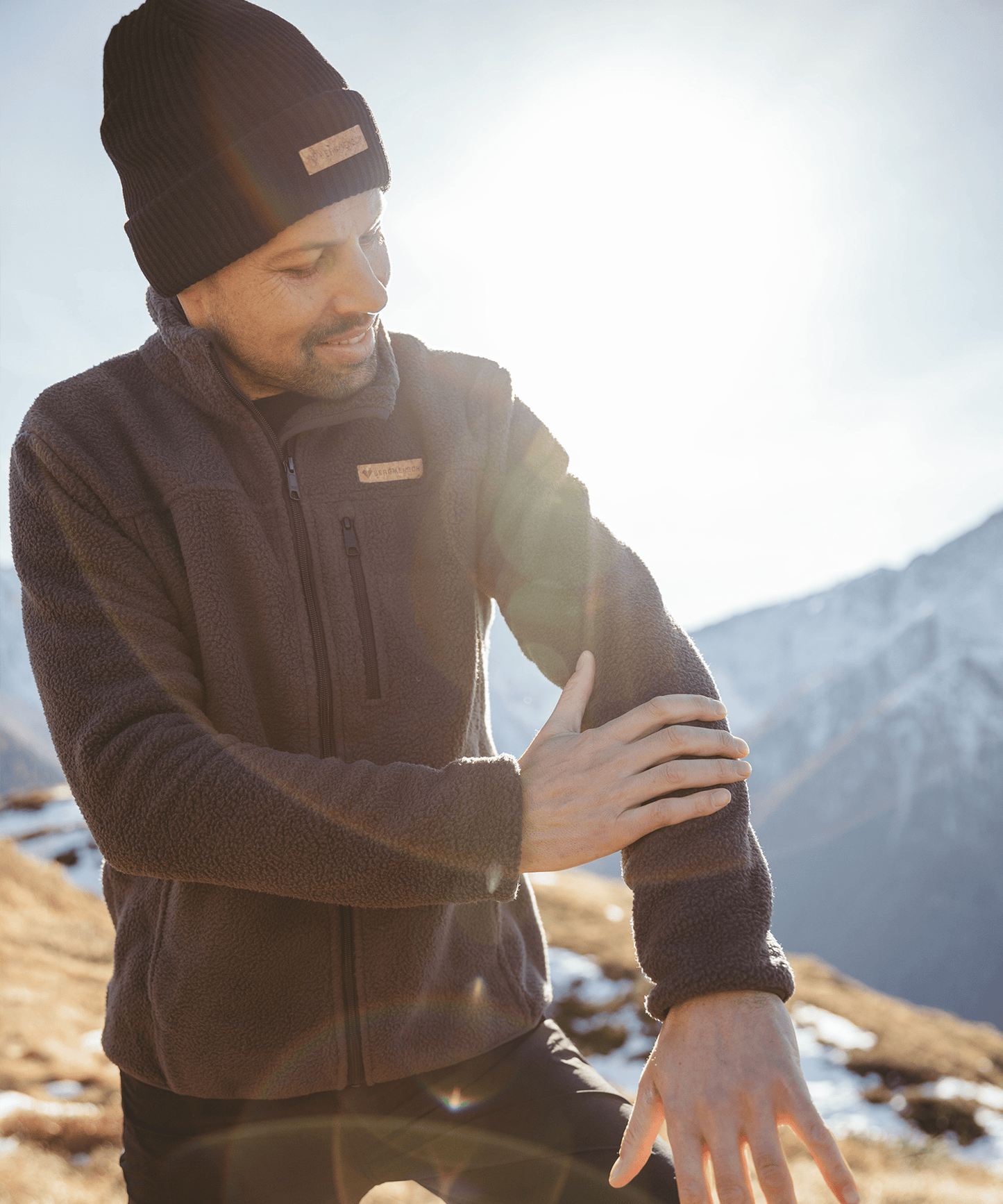 EB Chaqueta Sherpa Fleece para hombre.