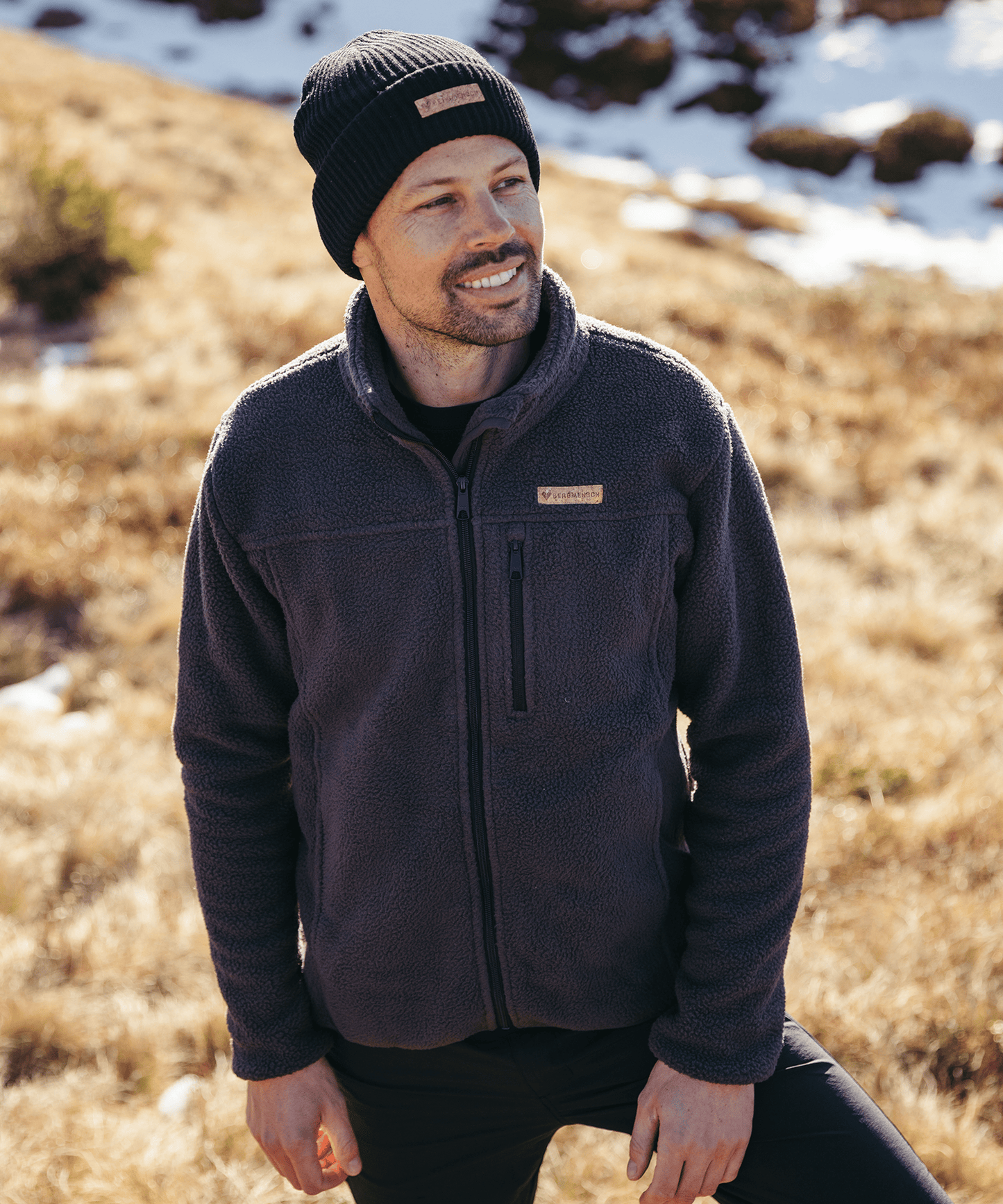 EB Chaqueta Sherpa Fleece para hombre.