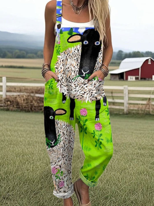 Margot Whimsical Sheep Jumpsuit