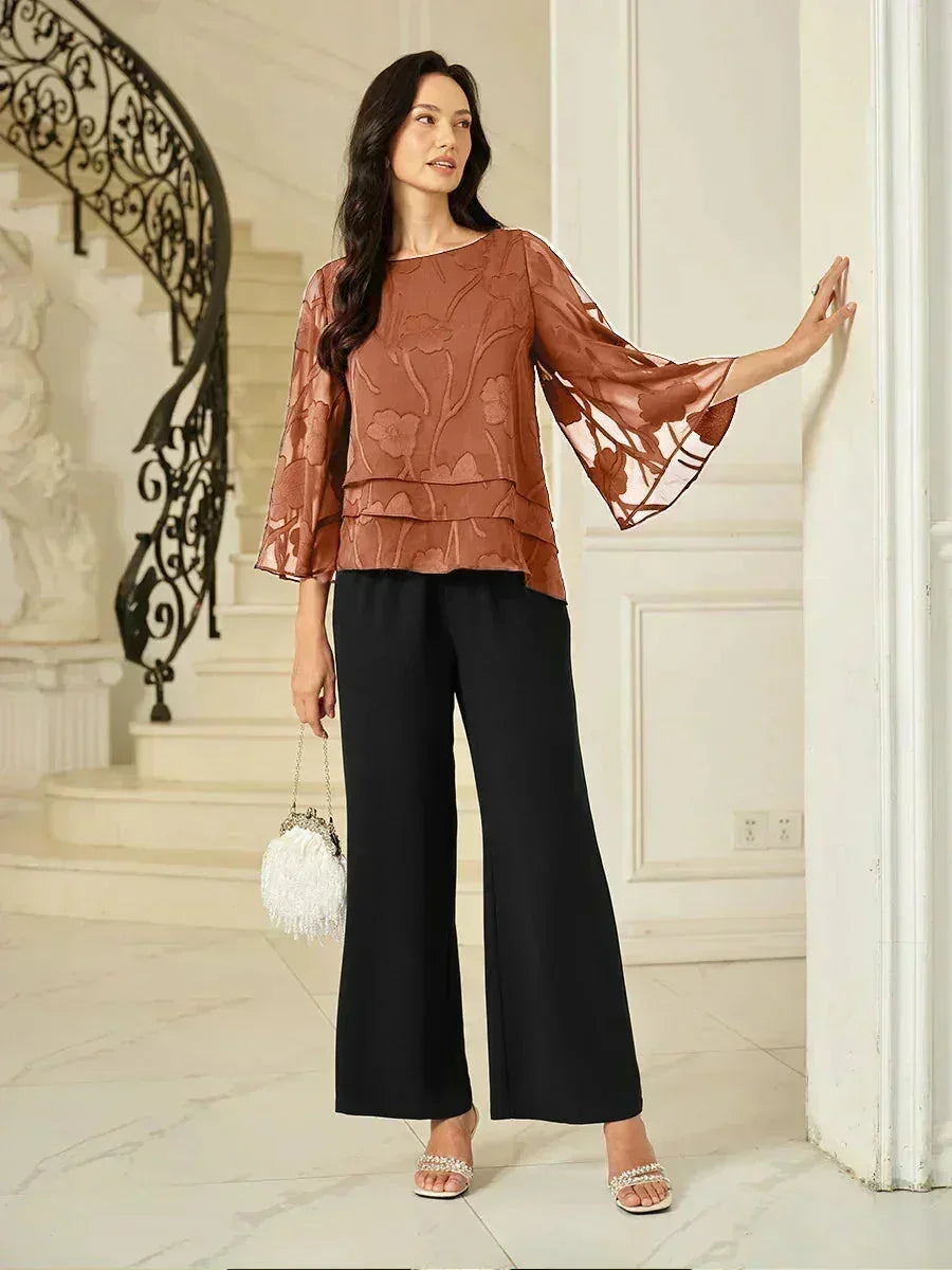 EB BLUSA FLORAL EN CAPAS™ | ELEGANTE SOFISTICADA Y LIGERA