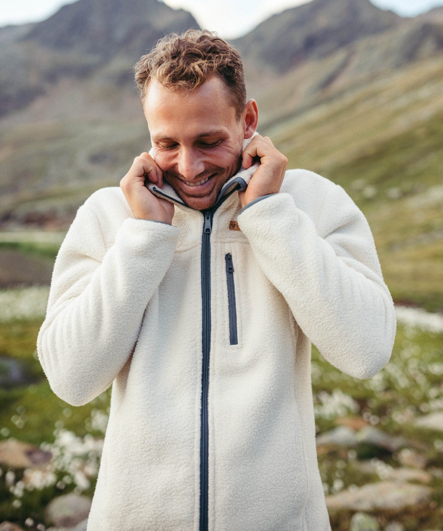 EB Chaqueta Sherpa Fleece para hombre.