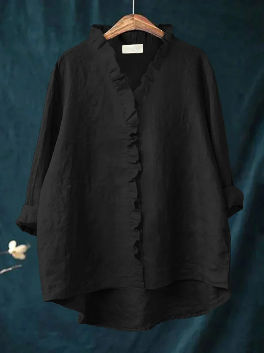 EB Sanela™ | Blusa ligera con volantes