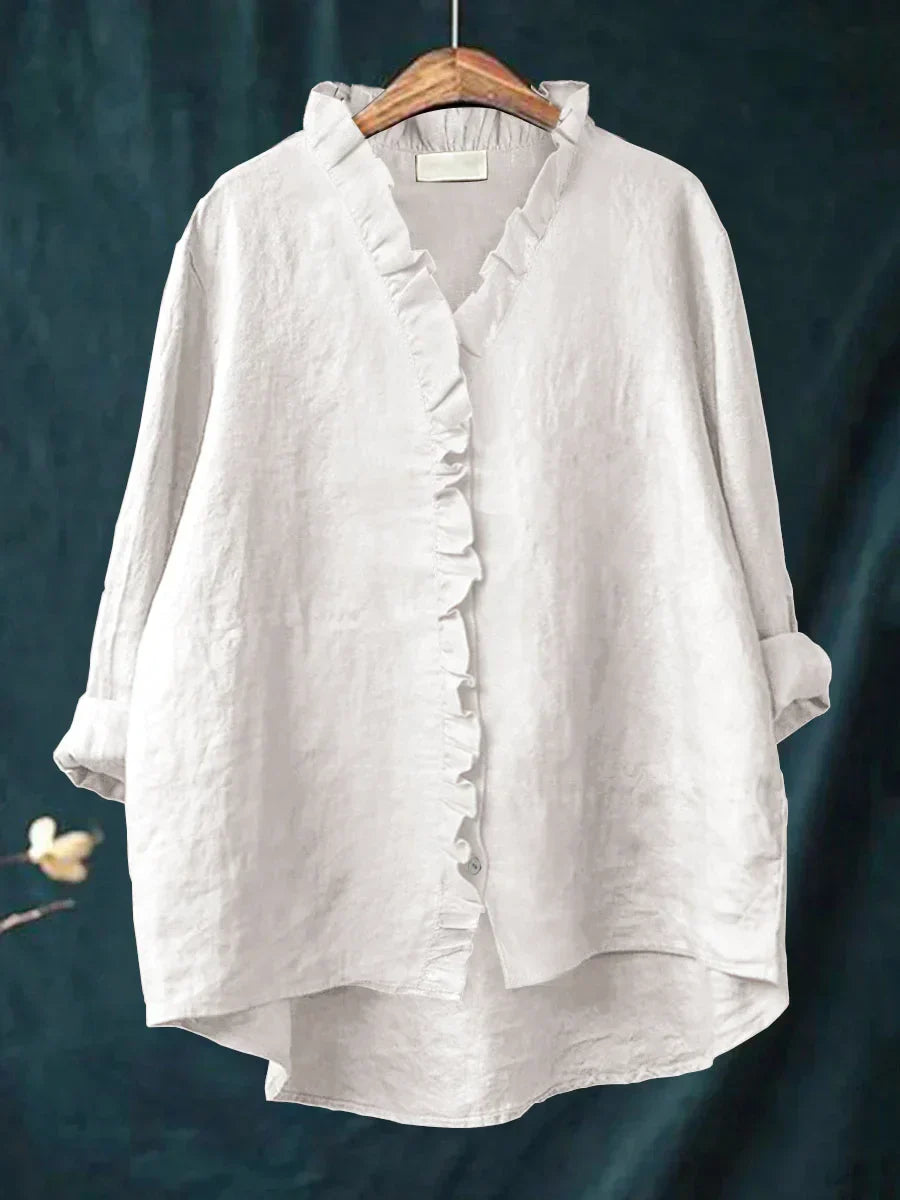 EB Sanela™ | Blusa ligera con volantes