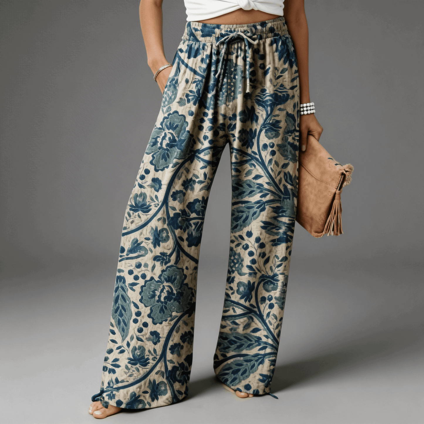 Flora™ Pantalón Fluido Floral