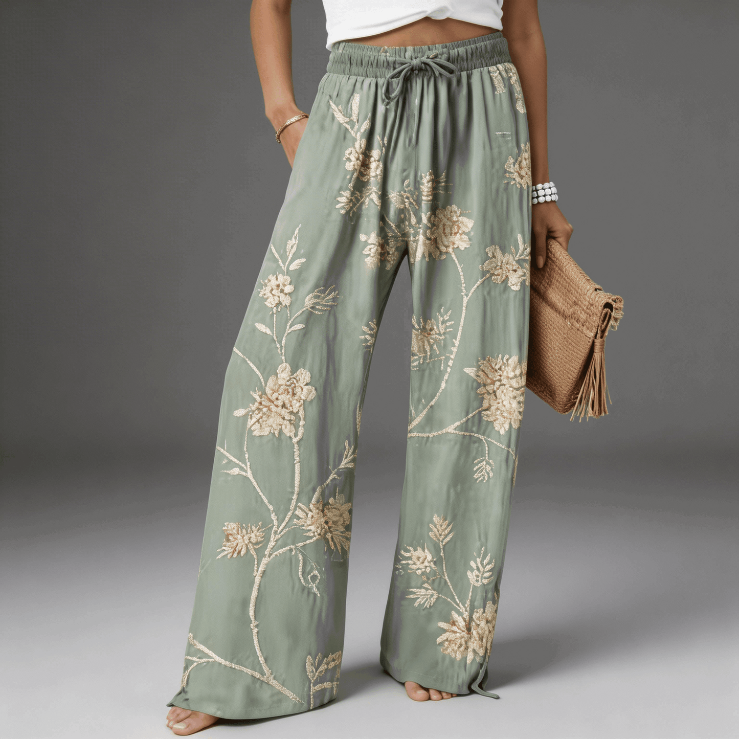 Flora™ Pantalón Fluido Floral