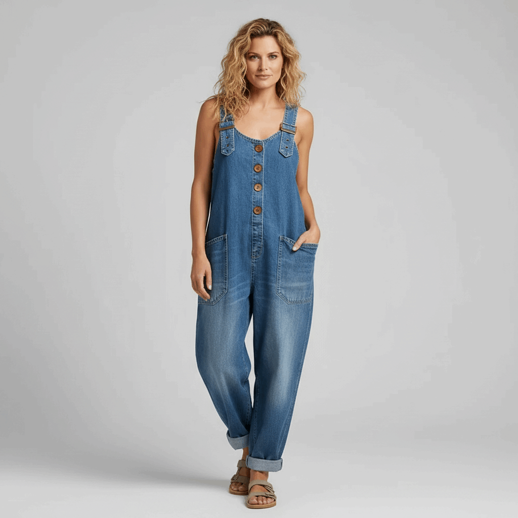 EB ALBA™ | MONO DENIM RELAJADO