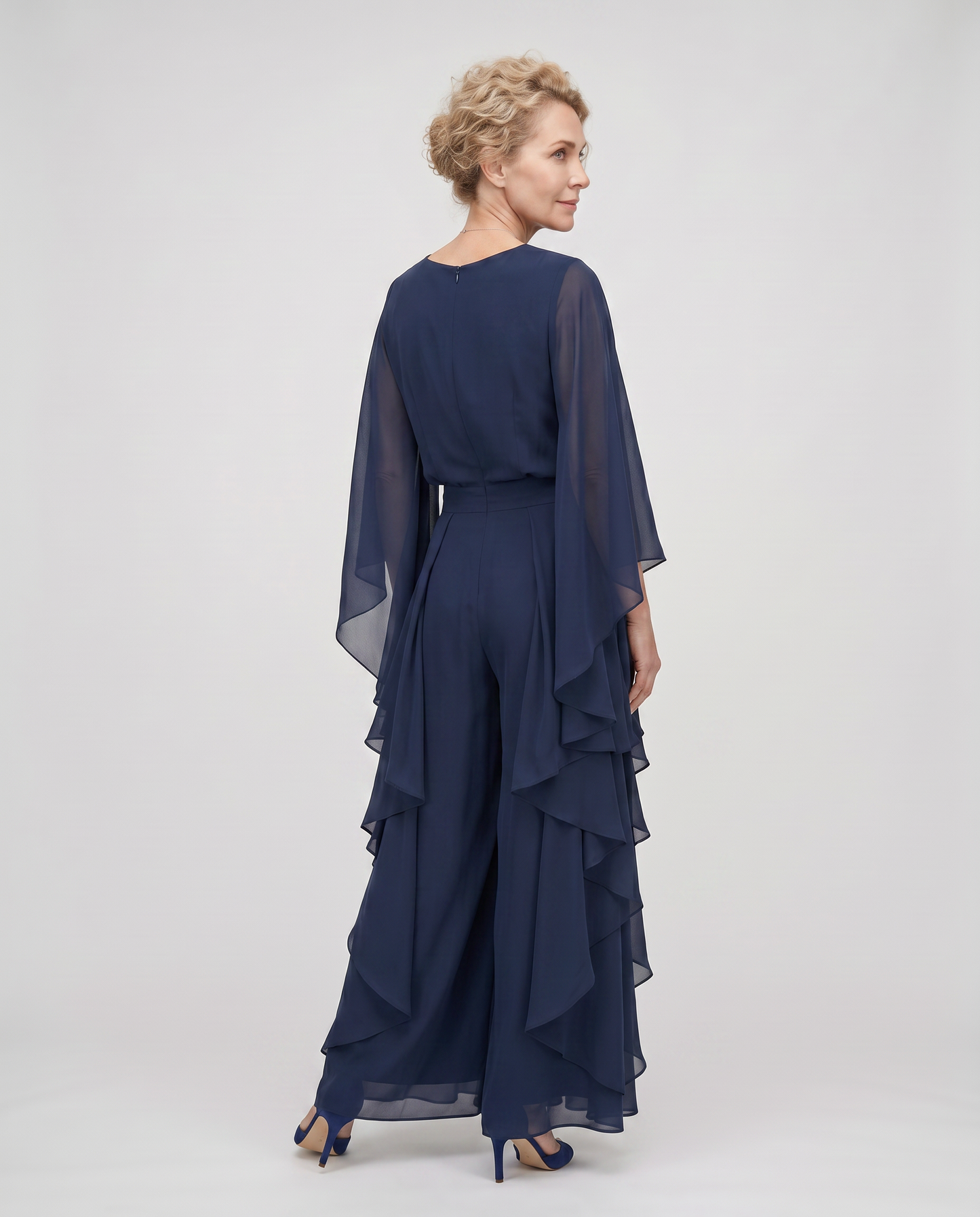 EB AURORA™| CONJUNTO ELEGANTE DE GASA CON VOLANTES