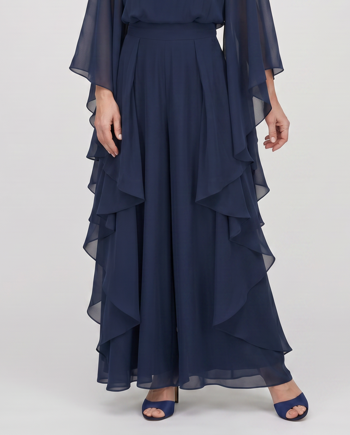 EB AURORA™| CONJUNTO ELEGANTE DE GASA CON VOLANTES