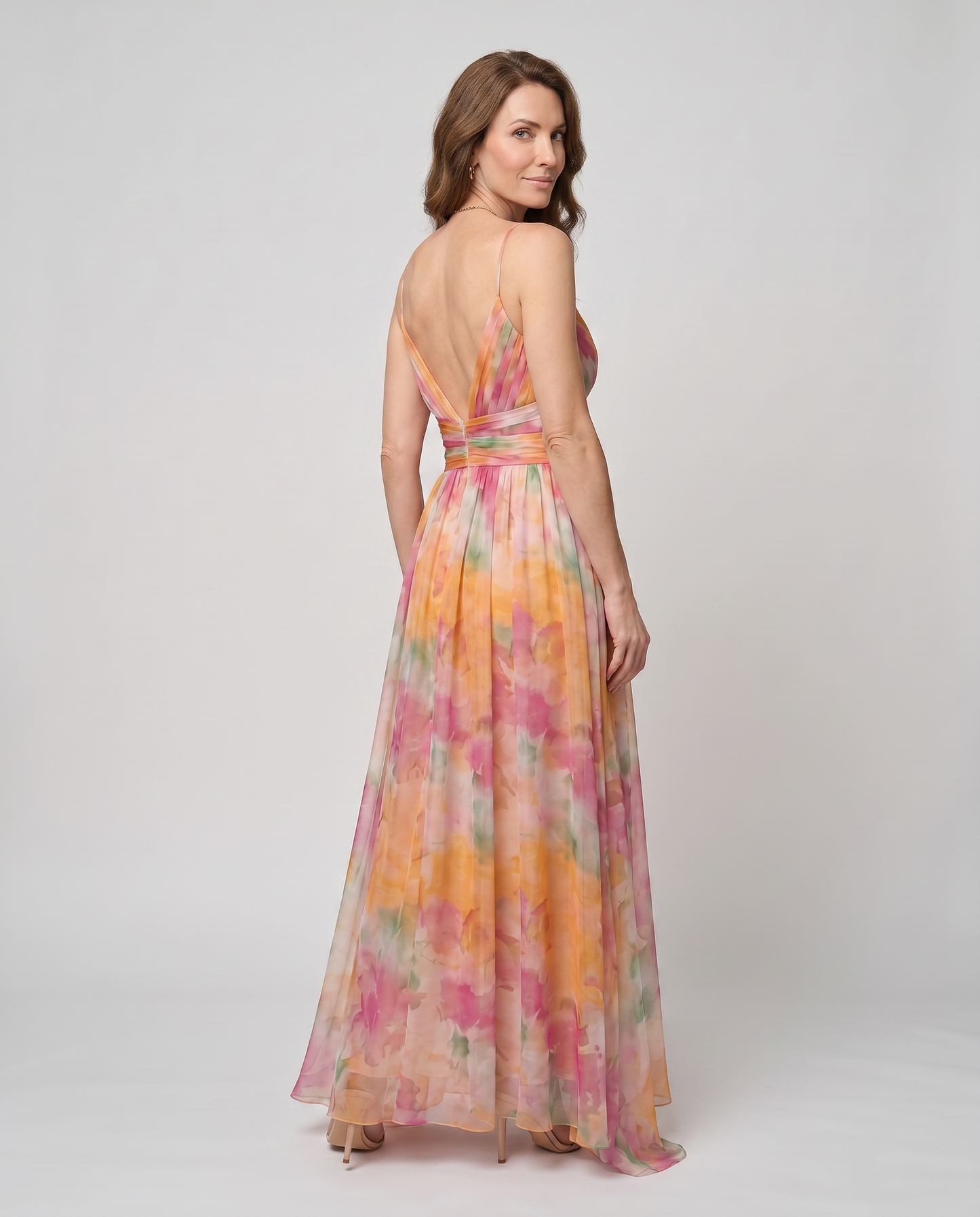 EB ALYSSA™ | VESTIDO LARGO FLORAL ESTILO REFINADO Y EXCLUSIVO