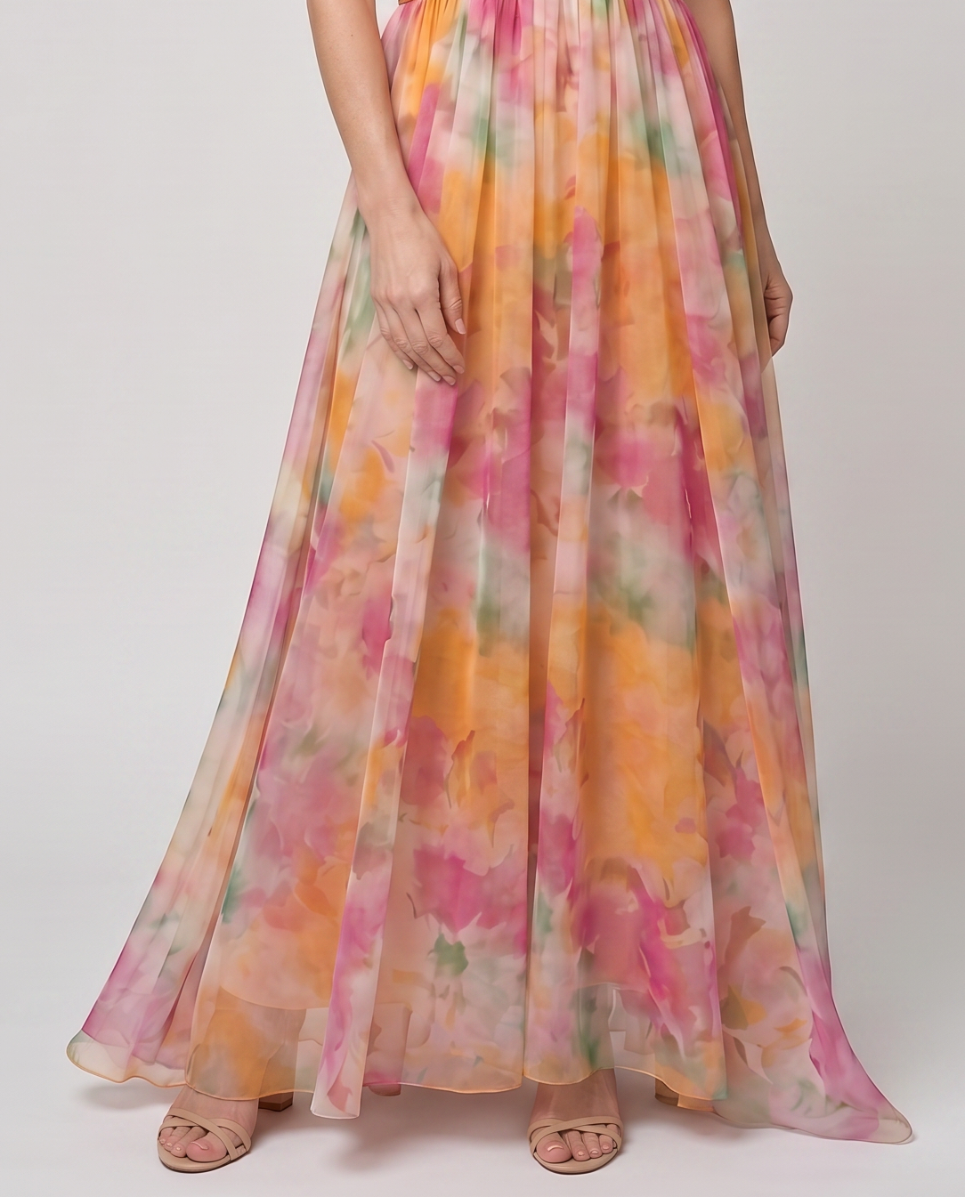 EB ALYSSA™ | VESTIDO LARGO FLORAL ESTILO REFINADO Y EXCLUSIVO