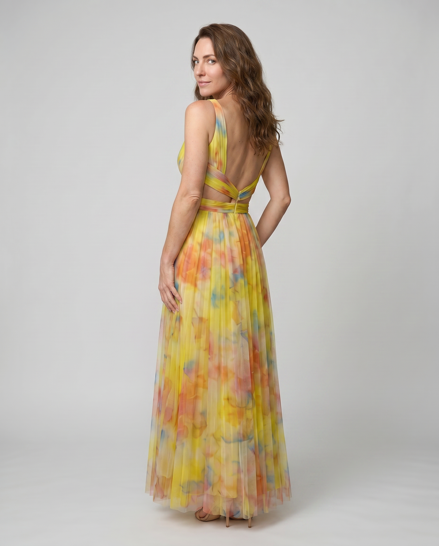 EB ALYSSA™ | VESTIDO LARGO FLORAL ESTILO REFINADO Y EXCLUSIVO