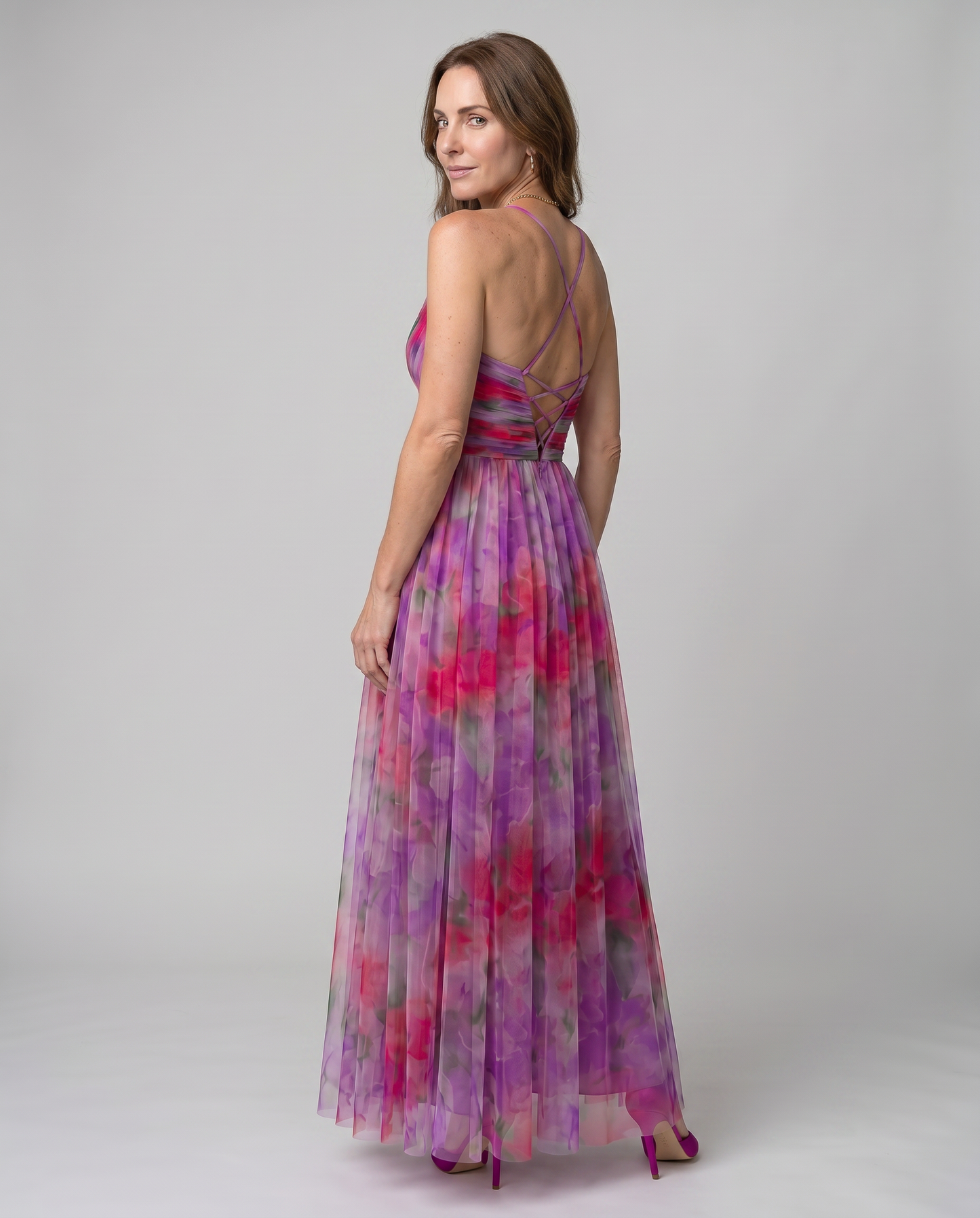 EB ALYSSA™ | VESTIDO LARGO FLORAL ESTILO REFINADO Y EXCLUSIVO
