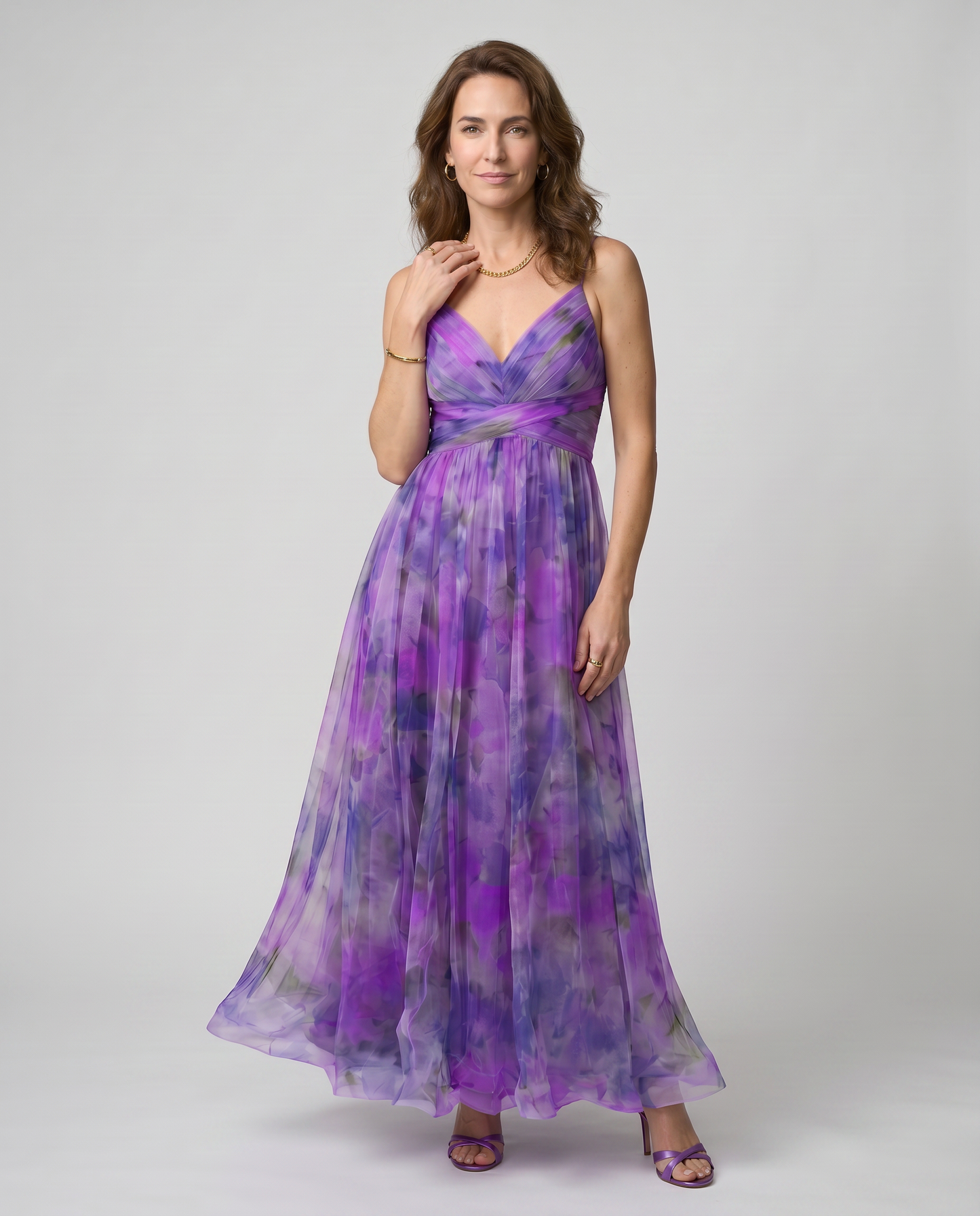 EB ALYSSA™ | VESTIDO LARGO FLORAL ESTILO REFINADO Y EXCLUSIVO