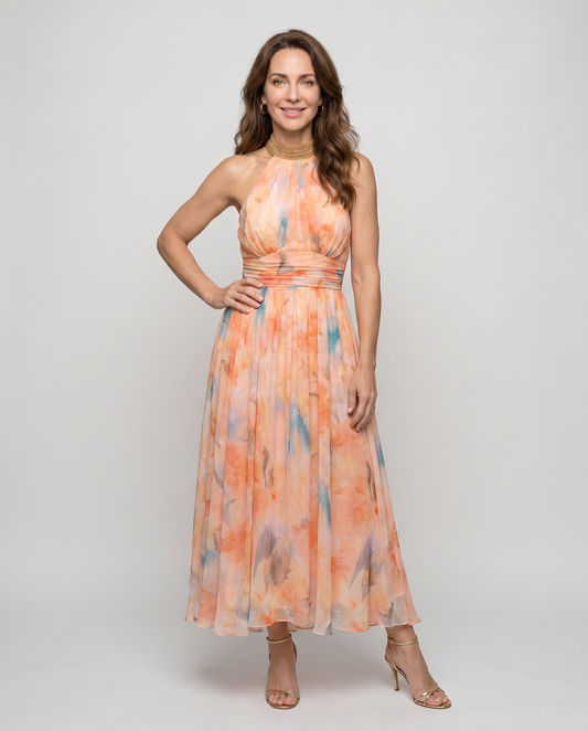 EB ÉLISE™ | VESTIDO MIDI ARTÍSTICO
