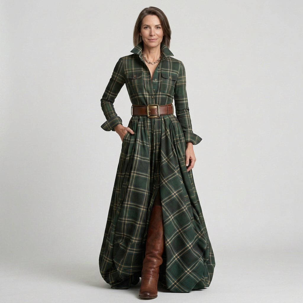 EB SABANA™ | VESTIDO LARGO RETRO