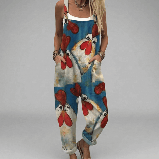 EB AINA™ | MONO DE TIRANTES CON PRINT MULTICOLOR