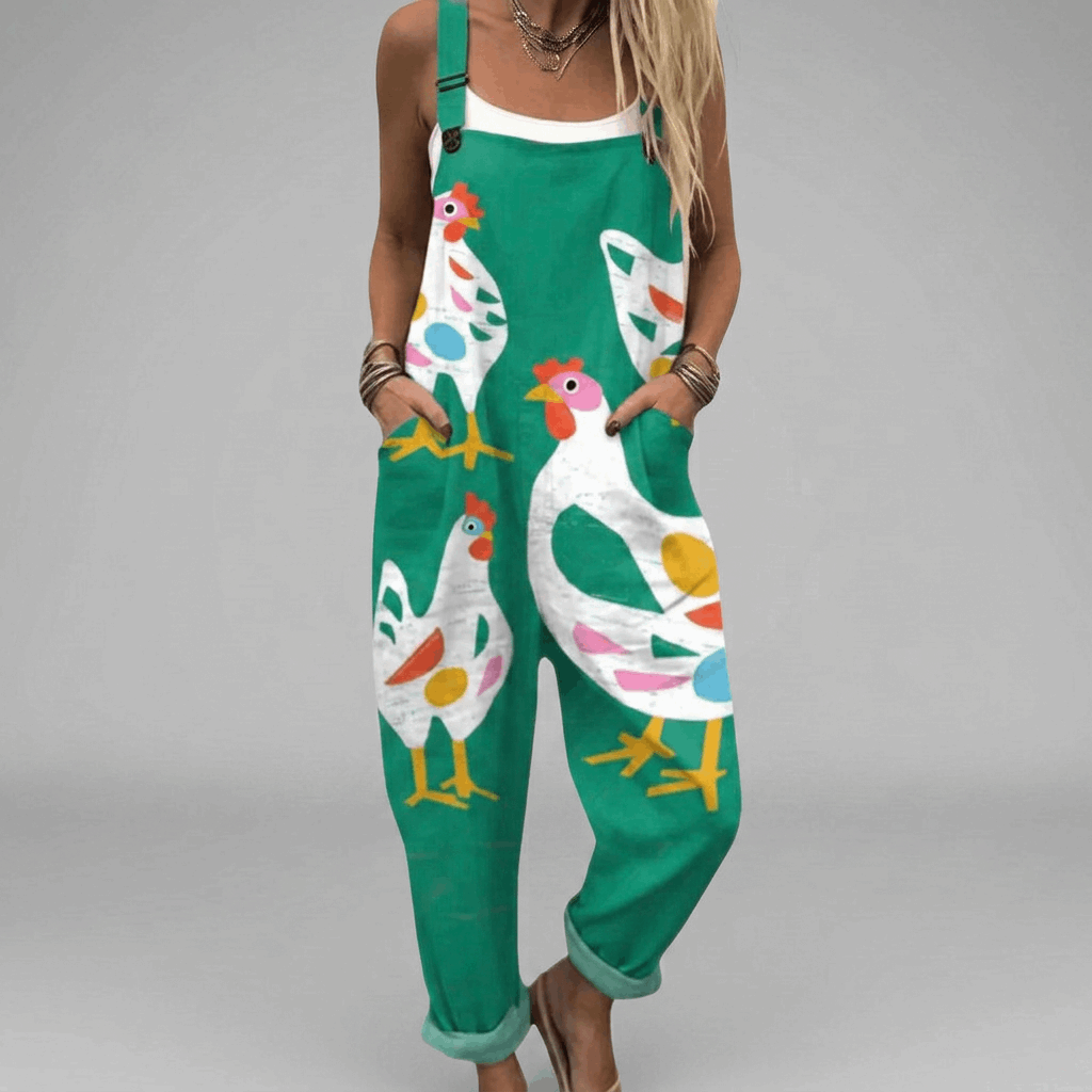EB NOA™ | MONO VERDE DE TIRANTES ESTAMPADO