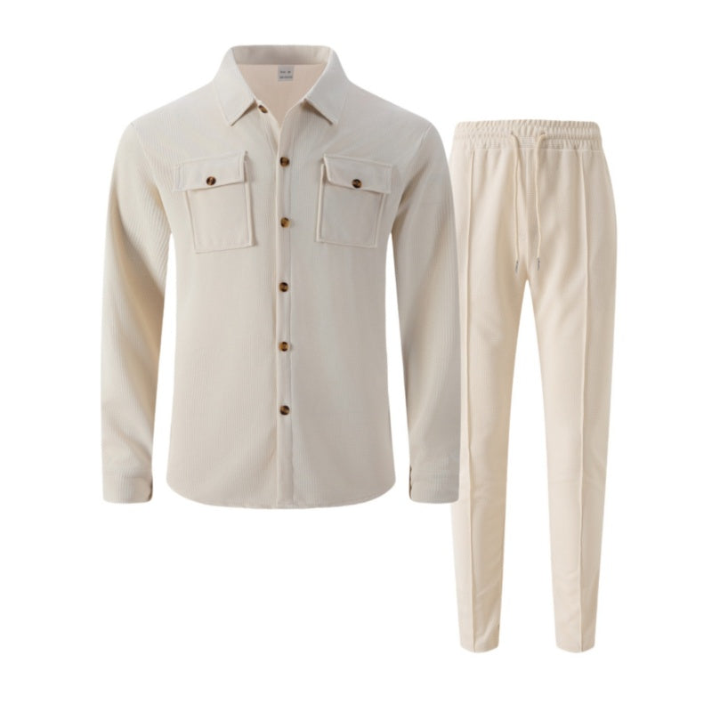 EB Conjunto Premium de Chaqueta y Pantalón de Cuadros para Hombre – Diseño Elegante con Botonadura Moderna