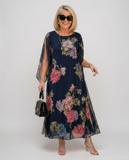 EB ALMA™ | VESTIDO FLORAL SOFISTICADO